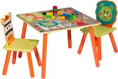 Activiteiten Tafel - Speeltafel - Voor Kinderen - Kindertafel - Kinderstoel - Peuters - Kleuters - 60 x 60 x 44 CM