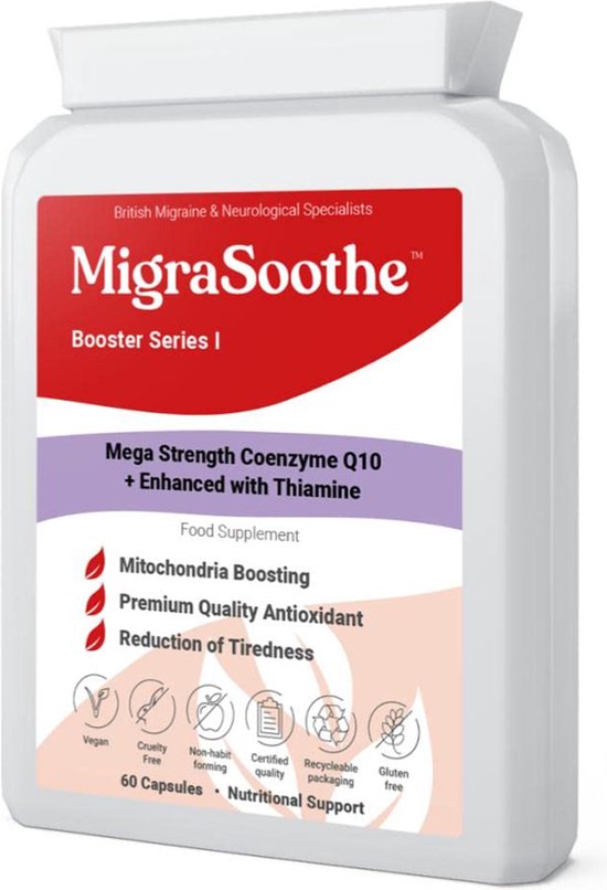 MigraSoothe Booster Series I 300mg Coenzym Q10 Vitamine B1
