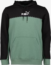 Puma Essentials Block X Tape heren hoodie groen - Maat M