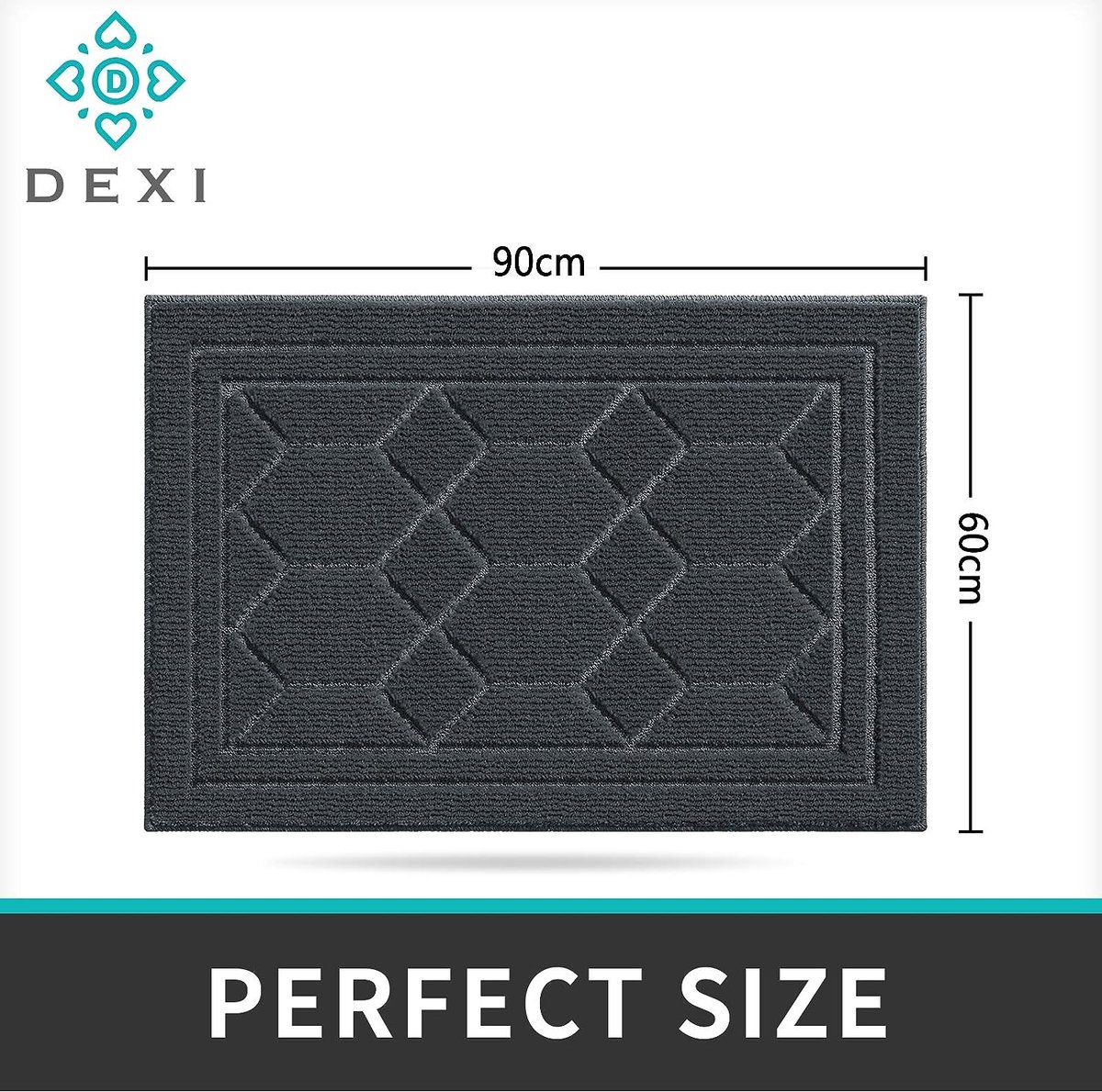Deurmat HDS Select Plus | Zwart | Binnenmat op maat | 7 mm Deurmat HDS Select Plus | Zwart | Binnenmat op maat | 7 mm