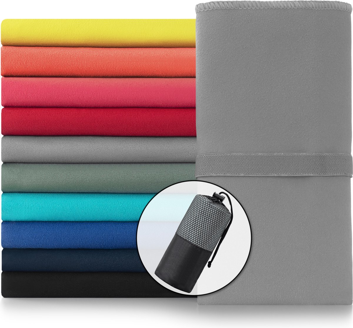 Blumtal Sporthanddoek - Microvezel - 140 x 70cm - Grijs