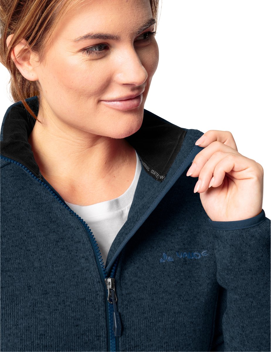 Vaude Rienza Iv Fleece Met Volledige Rits Vrouw Dark Sea Uni