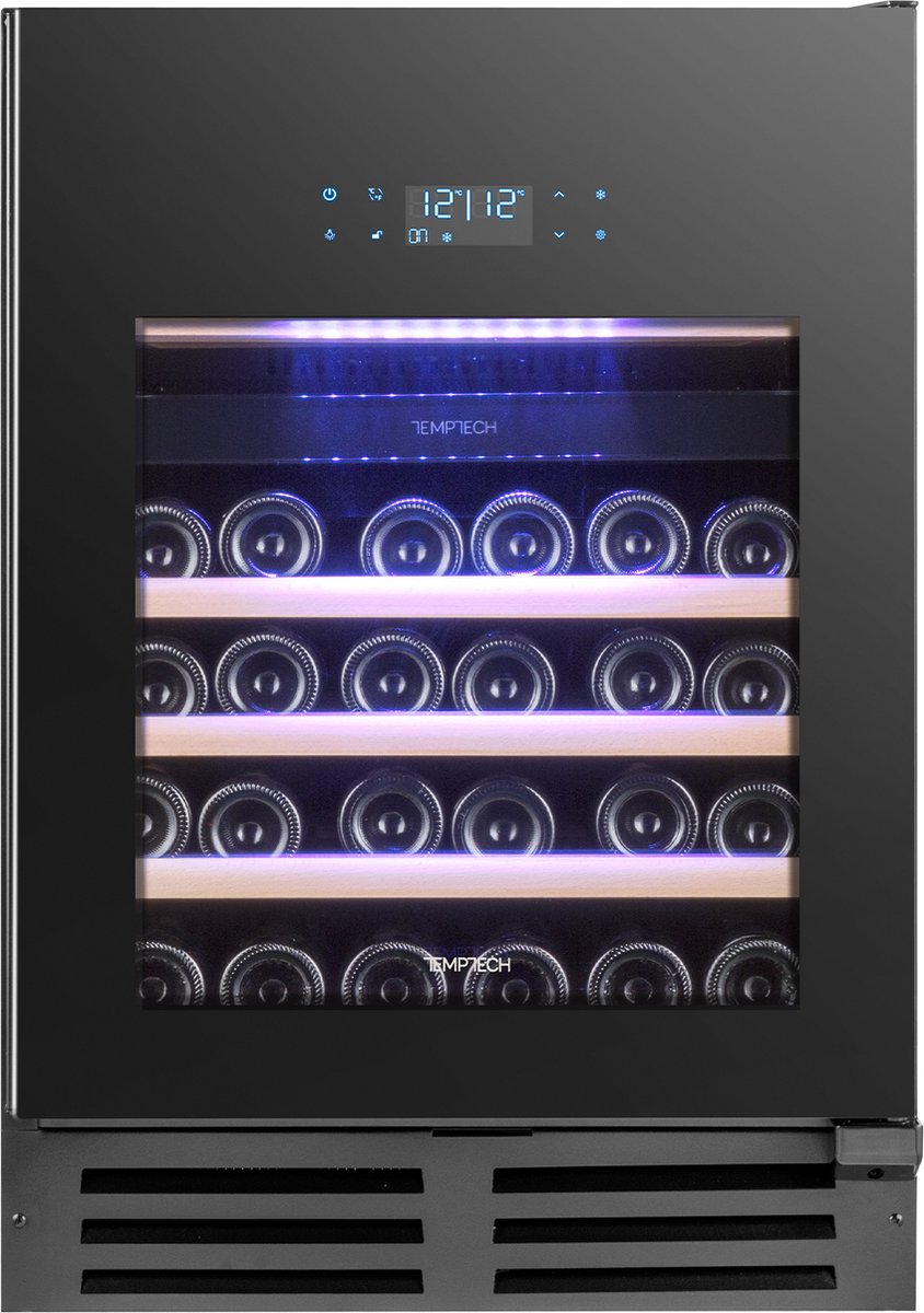 Bol.com Temptech EX60DRB - Elegance onderbouw wijnkoelkast - 2 Zones - 46 flessen aanbieding