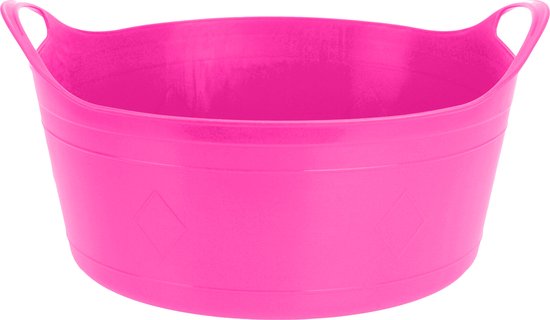 Excellent Houseware Flexibele emmer - roze - 15 liter - kunststof - 39 x 17 cm