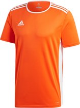adidas Entrada 18 SS Jersey Team Shirt Chemise de sport pour homme - Taille S - Homme - orange / blanc