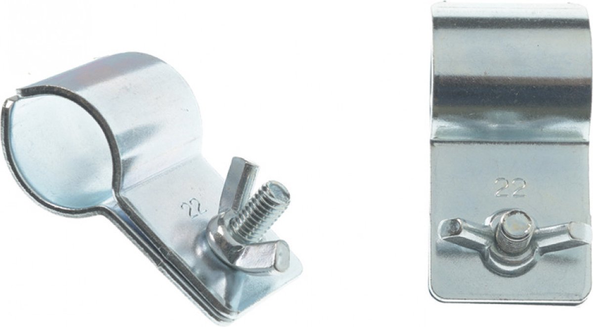 Campking daksteunklem 19 mm zak 2 stuks