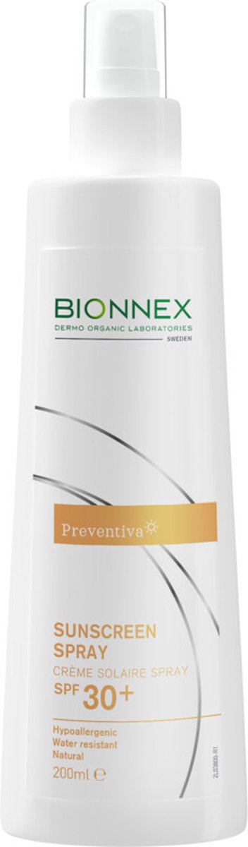 3x Bionnex Preventiva Zonnebrand Spray SPF 30+ 200 ml