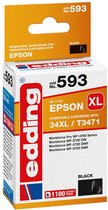 Edding Inktcartridge vervangt Epson 34XL / T3471 Compatibel Single Zwart EDD-593 18-593