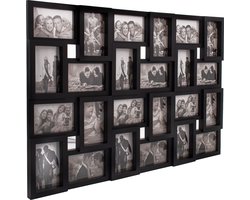 Omslag van Springos Fotolijst - 24 Foto's - Collage - Staand/Liggend - 86 x 57 cm - Zwart