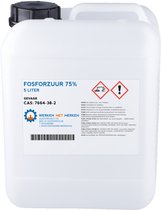 Fosforzuur 75% - 5 liter, Jerrycan - Ontroester