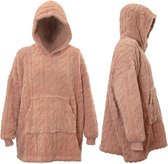Unique Living - Oversized Hoodie Pleun - Old pink - 70x50x87 - one size