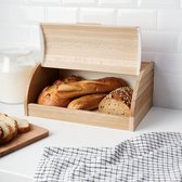 Boîte à pain en bois avec volet 28 x 40 x 18 cm - Matériel de cuisine - Boîtes à pain/ boîtes à lunch / tambours à pains - Pain / ranger les petits pains et garder au frais