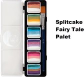 PXP Splitcake Fairy Tale Palette avec pinceau - Ilse Kuster - Maquillage festival theme party fun party one stroke palette 6 x 6 grammes