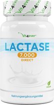 Lactase 7.000 FCC - 180 tabletten met direct effect - Hooggedoseerd met 7.000 FCC-eenheden - Voor lactose-intolerantie + melk-intolerantie - Zonder ongewenste toevoegingen - Veganistisch - Vit4ever