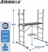 Échelle multifonctionnelle, escaliers et échafaudage - Allround - Alumexx