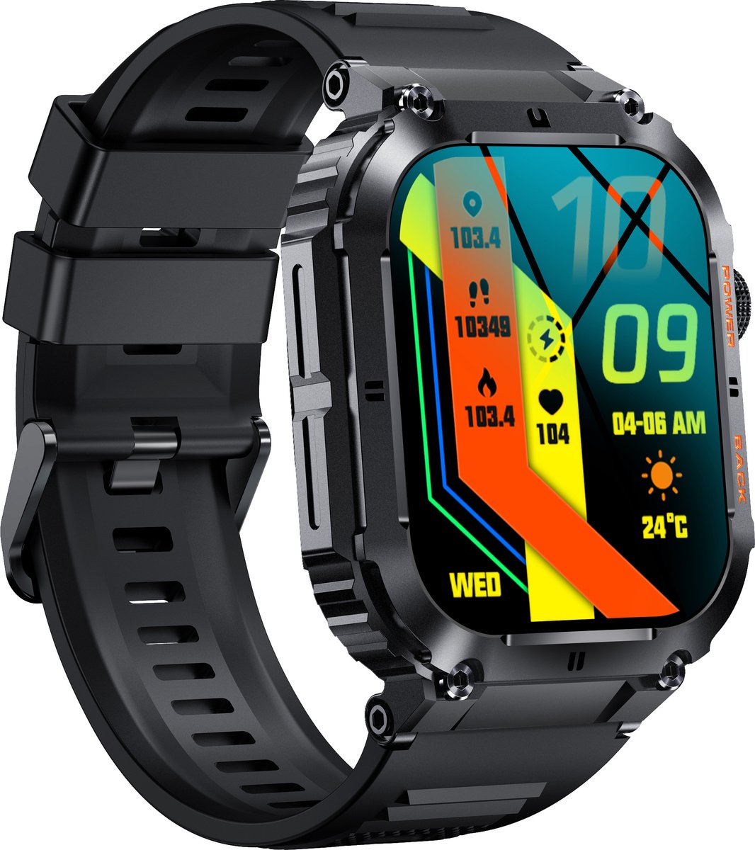 Stano® Smartwatch Dames Rosé Goud / Roze - 2022 Model Met Belfunctie En Hartslagmeter Smartwatch Android En Ios Full Hd Kleurenscherm 2