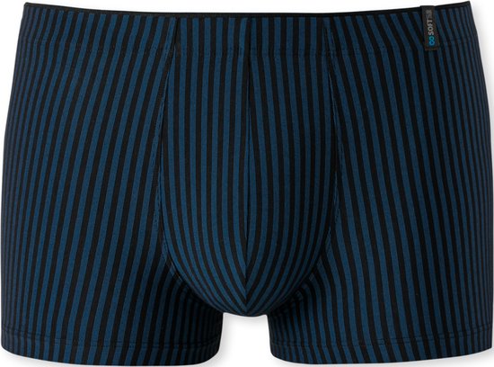 SCHIESSER Long Life Soft boxer (1-pack) - heren shorts marine-zwart gestreept - Maat: 4XL