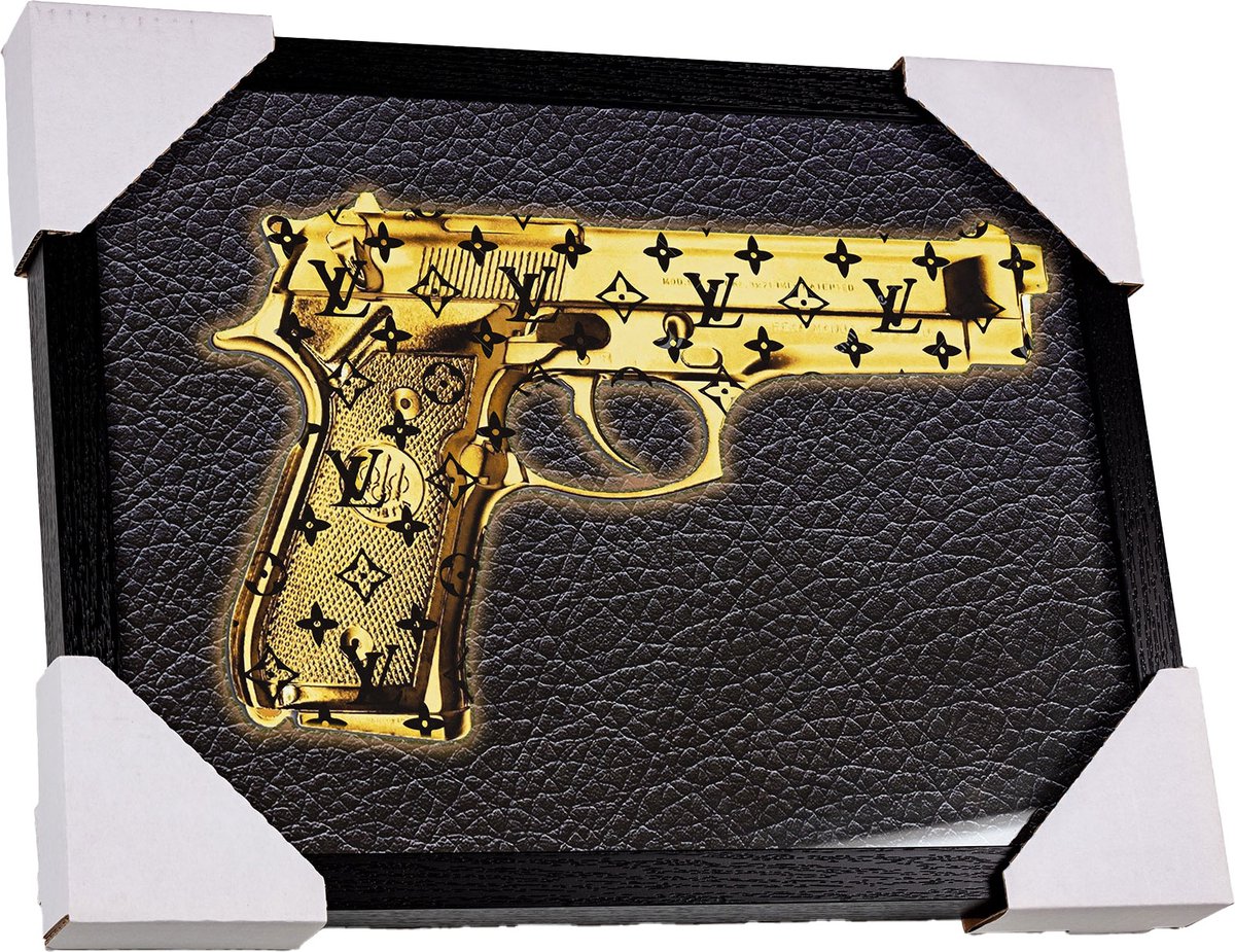 Louis Vuitton Gun Poster by Street Art - Pixels