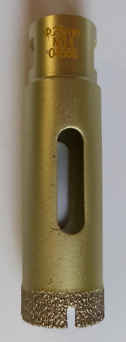 Tegelboor - galvanisch - aansl. M14 - Ø 25mm