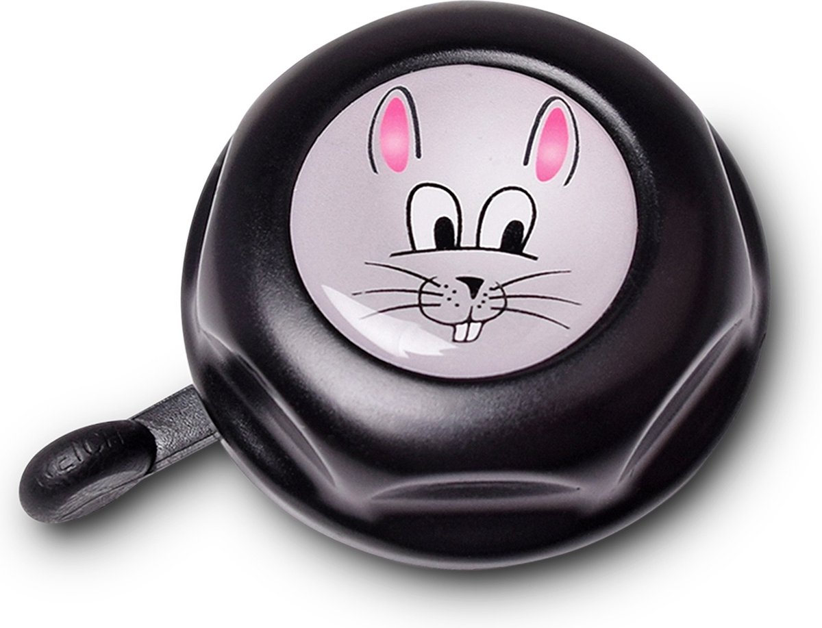 RFR Fietsbel JUNIOR BUNNY - BLACK/GREY