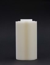 Conçu par Enrico - En Bas - 15 White - Vase à fleurs / vase imprimé en 3D