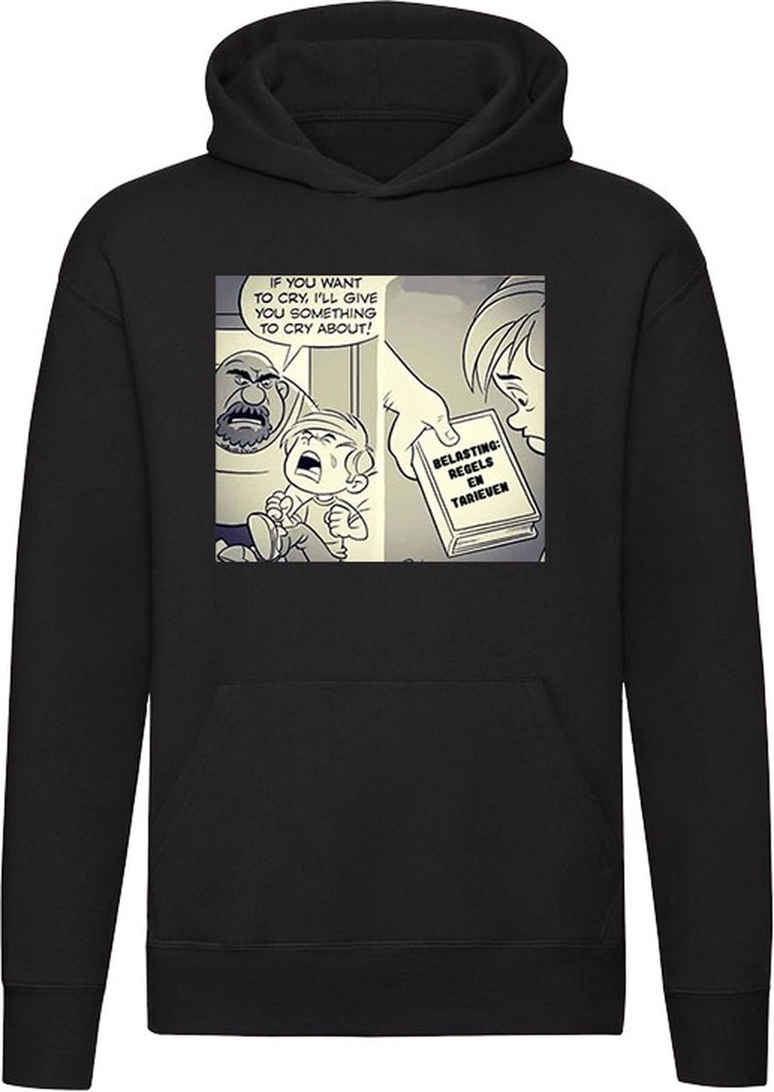 Belasting regels en tarieven Hoodie - ondernemer - bedrijf - baby - huilen - humor - grappig - unisex - trui - sweater - capuchon