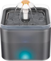 Drinkfontein voor Kat - 3 Waterstanden - Inclusief 1 filter - Waterfontein voor Huisdieren - LED Verlichting - Drinkbakken voor Dieren - Kattenfontein - Waterautomaat - Waterfontein - Waterdispenser - 2 Liter - Duurzaam