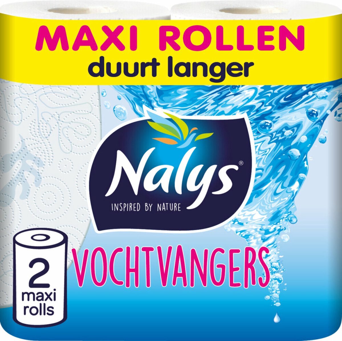 Nalys Keukenpapier in 80% Recycled Folie 2=4 stuks