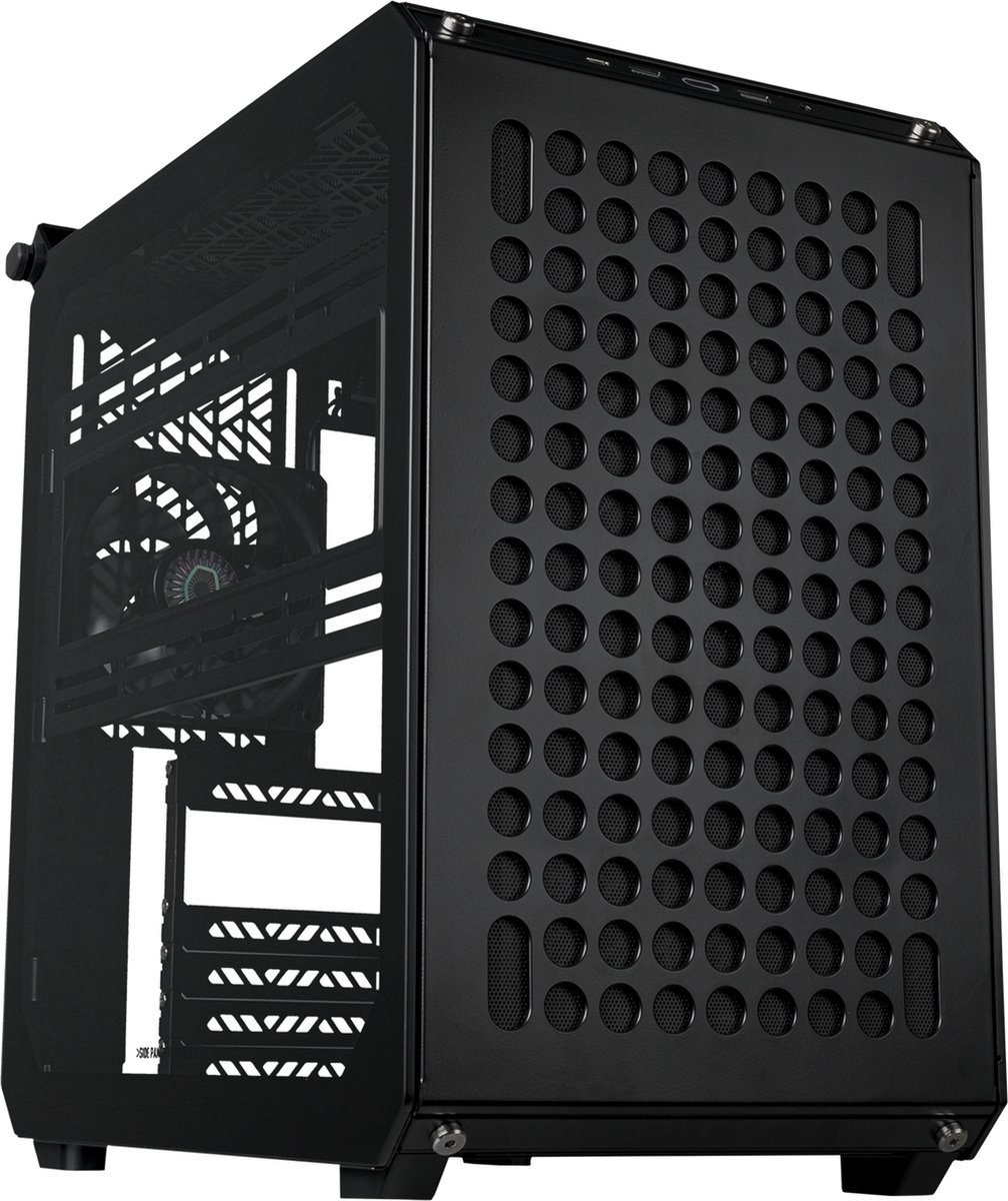 Cooler Master QUBE 500 Flatpack Black Edition, Midi Tower, PC, Zwart, ATX, EATX, ITX, micro ATX, Kunststof, Staal, Gehard glas, 17,2 cm