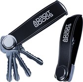 AdroitGoods Sleutel Organizer Sleutelhouder - Key Organizer - Keychain Multitool Sleutelhanger - Sleuteletui 2 tot 7 Sleutels - Leer - Zwart