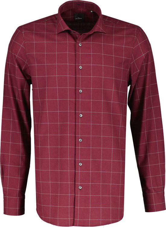 Jac Hensen Overhemd - Modern Fit - Rood - 5XL Grote Maten