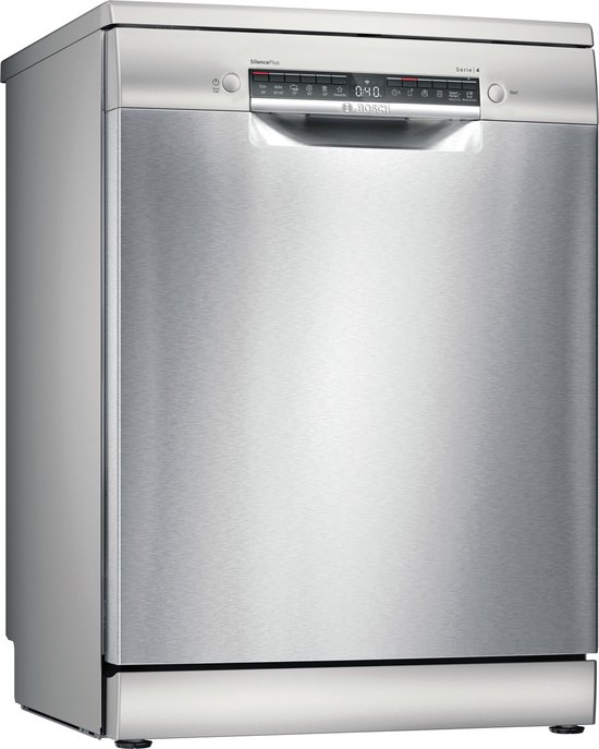 Bosch SMS4EMI06E- Serie 4 - Vrijstaande vaatwasser - 60 cm - RVS - Energielabel B - Home Connect
