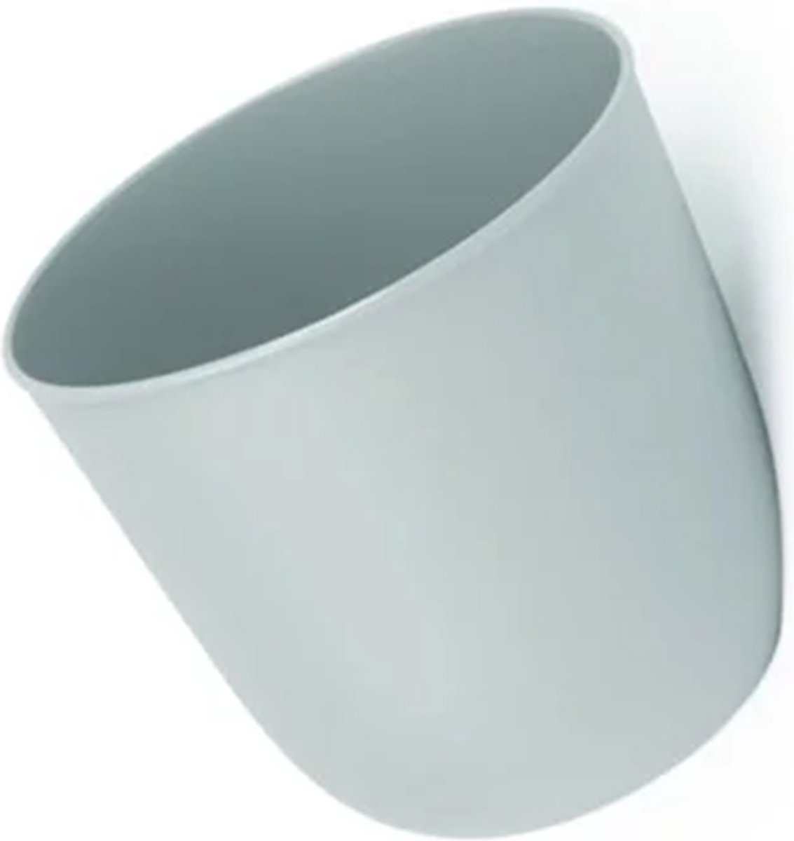 QUVIO Bloempot voor aan de wand - Bloempotten voor binnen - Bloempotten voor buiten - Bloempotten - Bloempot buiten - Bloempot binnen - Bloempotten kunststof - Plantenbak - Moestuinbak - Balkonbak - Diameter 15 cm - Lichtblauw