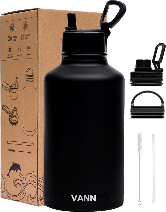 ② Gourde Air Up noire en inox 480 ml incl. 6 Pods — Gourdes d'eau — 2ememain
