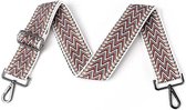 Naturel new W schouderband | bagstrap | verstelbare schouderband | schouderband | shoulderbelt | schouderband met print | mix&match | modetrends
