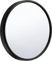 Beauty spiegel met zuignappen - 10 x vergrotend - Zwart - Kunststof - Glas - Ø 13 cm - Ronde Cosmeticaspiegel - Makeupspiegel - Vergrotingsfactor 10 - Maakt scheren of make-up aanbrengen makkelijker