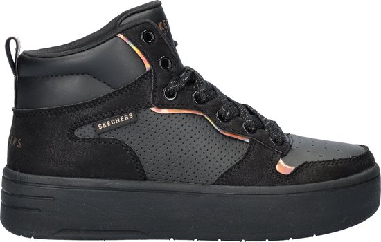 Skechers Court High Sneakers Hoog - zwart - Maat 32