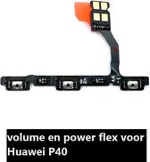 Togadget® - geschikt voor Huawei P40 power en volume Flex Kabel - aan uit knop - volume up volume down