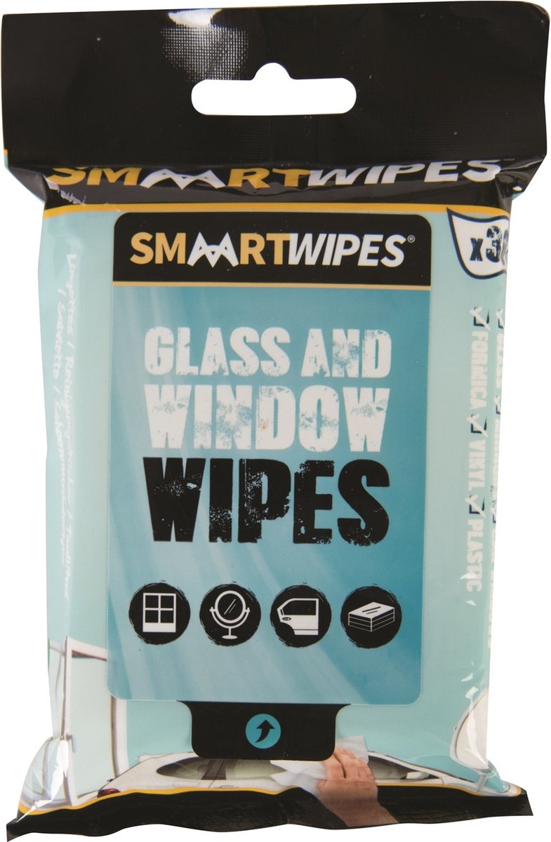 Goedkoopste Smaart Reinigingsdoekjes voor glas en ramen - streeploos - sneldrogend - 30 stuks
