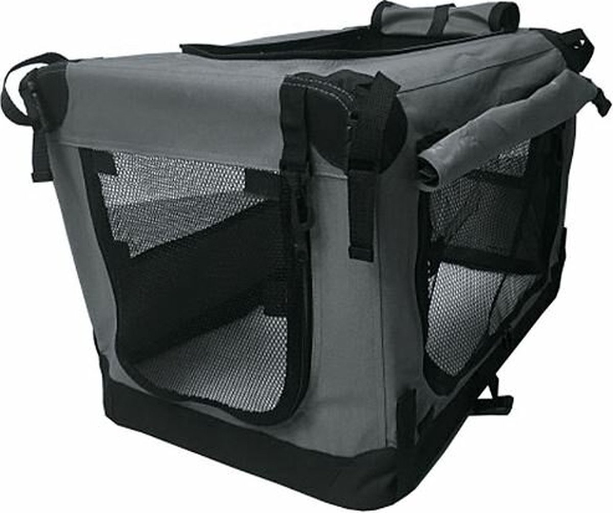 Reisbench Premium Antraciet XXL (102 cm) - Nylon Softbench - Opvouwbaar - Lichtgewicht Hondenbench - Autobench Transportbox