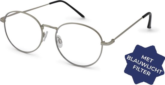 Lecteur. Set OVAL Lunettes de lecture 1 50 ARGENT Monture