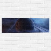 Muursticker - Planeet - Rond - Kleuren - Ruimte - 90x30 cm Foto op Muursticker