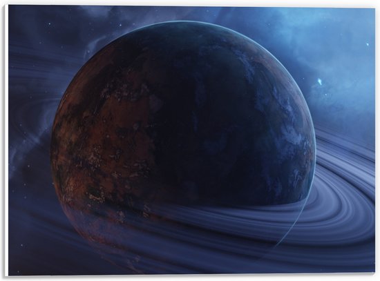 PVC Schuimplaat- Planeet - Rond - Kleuren - Ruimte - 40x30 cm Foto op PVC Schuimplaat