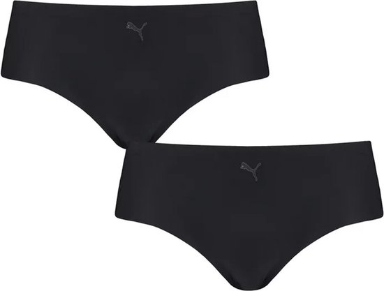 Puma Seamless Ladies Hipster 2 Pack - Invisible - M - Zwart