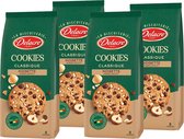 Delacre Cookies Choco Noisette - 8 biscuits par paquet - 136g x 4
