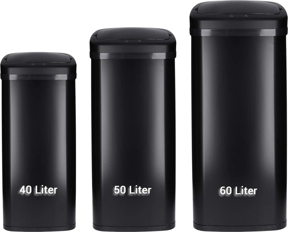 WellHome - Slimme prullenbak van 30 liter met automatische opening en