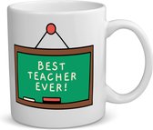 Akyol - best teacher ever koffiemok - theemok - Docent - meesters of juffen - leraren - verjaardag - afscheidscadeau - geschenk - kado - 350 ML inhoud