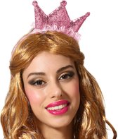 Atosa Dress up couronne de diadème - rose - mini chapeau - filles/dames - Princesse/reine