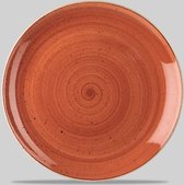 Studio prints bord- 21 cm- oranje - ontbijtbord - stonecast