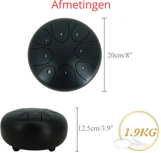 Handpan standaard metaal chroom hoog - HandPan Shop